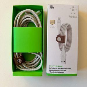 Belkin 10' Boost Charge Lightening to USB-A Cable & Strap